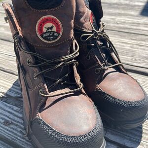 Irish Setter Brown Work Boots RED WING WOMENS 7.5, like new
